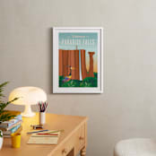 "Welcome to Paradise Falls from Disney and Pixar's Up" - Art Print in Waterfall by Erica Krystek - In a Room