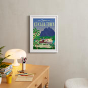 "Relax in Disney's Kokaua Town" - Art Print in Palm by Erica Krystek - In a Room