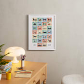 "Alphabet in Motion" - Personalized Art Print in Sherbet by Erica Krystek - In a Room