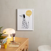 "Dalmatian" - Personalized Art Print in Lemon by Angela Thompson - In a Room