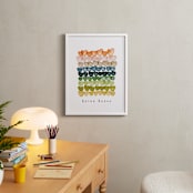 "My heart is full" - Personalized Art Print in Peach by Britt Mills - In a Room