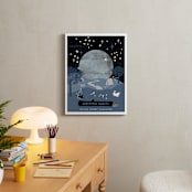 "Adventures in Nature" - Personalized Art Print in Night by Corinne Malesic - In a Room