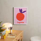 "My Fruity Family III" - Personalized Art Print in Citrus by Marta Crea - In a Room
