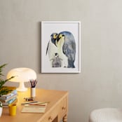 "For the Love of Penguins" - Art Print in Night Sky by Amy Ngo - In a Room