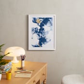 "Delight in the Storm II" - Art Print in Deep Blue by Julia Contacessi - In a Room