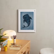 "Deep Down" - Art Print in Ocean Blue by Vera Lim - In a Room