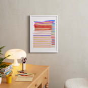 "Peach Party One" - Art Print in Poppy by Katie Craig - In a Room
