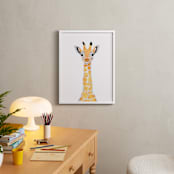 "baby animal.giraffe" - Art Print in merigold by Cass Loh - In a Room