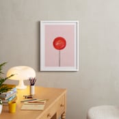 "Lolli Pop" - Art Print in bubblegum by Maja Cunningham - In a Room