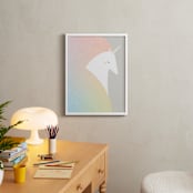 "Unicorn" - Art Print in Blush by Lori Wemple - In a Room