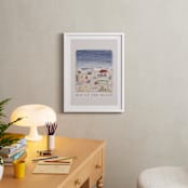 "Day at the Beach" - Art Print in Sand by Britt Mills - In a Room