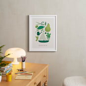 "Ten Green Things" - Art Print in Green by Ana Peake - In a Room