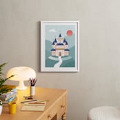 "Fairy Tale" - Art Print in Aqua by Kristen Smith - In a Room