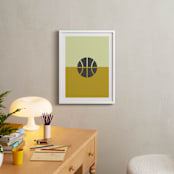 "3 Season Sport | Basketball" - Art Print in Mustard by pacifica project - In a Room