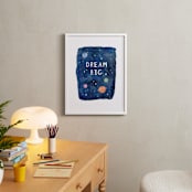 "Galactic Inspiration II" - Art Print in Navy by Creo Study - In a Room