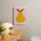 "Barlett Pear" - Art Print in Mustard by Ana Toro - In a Room
