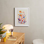 "Fishes" - Art Print in Aqua by Tatjana Koraksic - In a Room