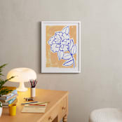 "Lush Botanical Gallery I" - Art Print in Peach by Lise Gulassa - In a Room
