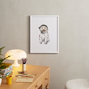 "Laika the Space Pup" - Art Print in Outer Space by Lauren Rogoff - In a Room