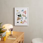 "Moths" - Art Print in Moss Green by Emilie Simpson - In a Room