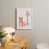 "A Doll's House 2" - Art Print in Pretty Pink by Sarah Knight Davis - In a Room