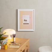 "Sweet summer palms." - Art Print in Peach by Dawn Smith - In a Room