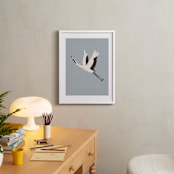 "Take Flight" - Art Print in Dusty Blue by Vera Lim - In a Room