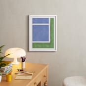 "Your Serve 2" - Art Print in Blue Deuce by Alicia Abla - In a Room