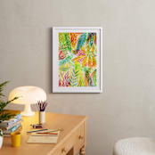 "Tropical" - Art Print in Sunny yellow by Alexandra Dzh - In a Room