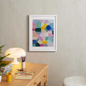 "Safe as houses" - Art Print in peach by raven erebus - In a Room