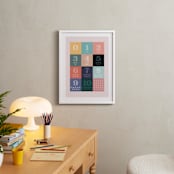 "1, 2 , 3, Oh I See! Count Along Numbers" - Art Print in Rainbow Sorbet by Karyna Amador Design - In a Room
