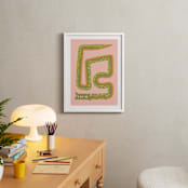 "Twisty Alligator" - Art Print in Moss by Ampersand Design Studio - In a Room