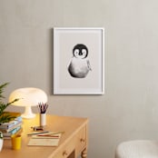 "baby penguin" - Art Print in Beige by Vivian Yiwing - In a Room