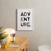 "Adventure" - Art Print in Black by Kelsey McNatt - In a Room