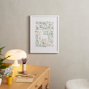 "Unicorn Forest" - Art Print in Evergreen by Hannah Williams - In a Room