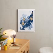 "Delight in the Storm I" - Art Print in Deep Blue by Julia Contacessi - In a Room