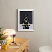 "All Aboard!" - Art Print in railway black by Alicia Abla - In a Room