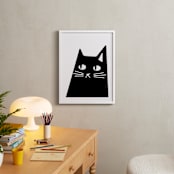 "Sour Puss" - Art Print in Midnight by Sequana Studio - In a Room
