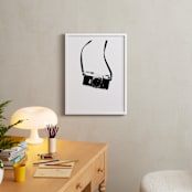 "Behind the Lens" - Art Print in Noir by Alicia Youngken - In a Room