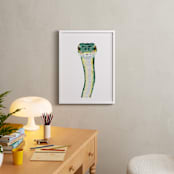 "Baby Animal Snake" - Art Print in Jade by Cass Loh - In a Room