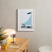 "Little Sailor" - Art Print in light blue by Kanika Mathur - In a Room
