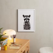 "Baby Raccoon" - Art Print in umber by Cass Loh - In a Room