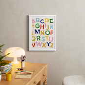 "happy alphabet" - Art Print in Rainbow by Ellen Schlegelmilch - In a Room
