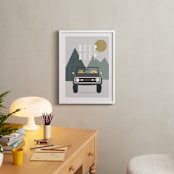 "Beep Beep" - Art Print in Forest by Christie Garcia - In a Room