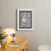 "Sleepy Moon" - Art Print in Dusk by Meggy Masters - In a Room