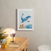 "Ocean Friends I" - Art Print in Whale by Teju Reval - In a Room
