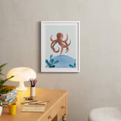 "Ocean Friends IV" - Art Print in Octopus by Teju Reval - In a Room