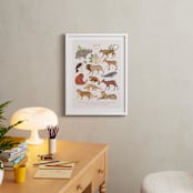 "Asia, endangered animals" - Art Print in Ivory by Sabrin Deirani - In a Room