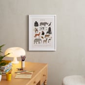 "Africa, endangered animals" - Art Print in Ivory by Sabrin Deirani - In a Room