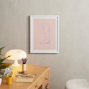 "Cowgirl I" - Art Print in Rose Petal Pink by Gwen - In a Room